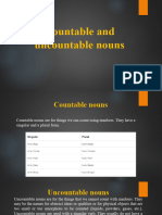 Countable and Uncountable Nouns