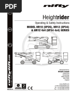 Heightrider: Operating & Safety Instructions MODEL HR10 (SP26), HR12 (SP34) & HR12 4x4 (SP34 4x4) SERIES