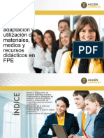 Selección, Elaboración, Adaptación y Utilización de Materiales, Medios y Recursos Didácticos en FPE