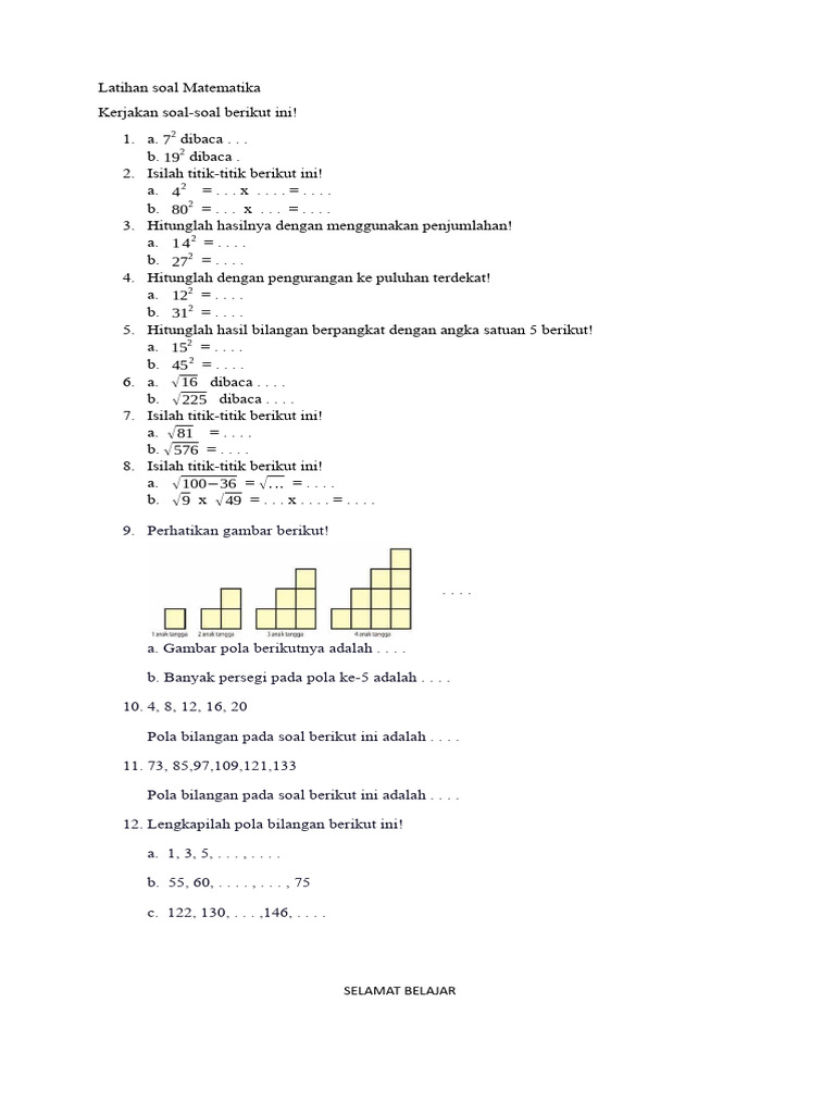 Latihan Soal Matematika Sumatif 3 Kelas 4 Pdf