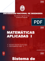 Sistema de Ecs. Diferenciales 1 UNI