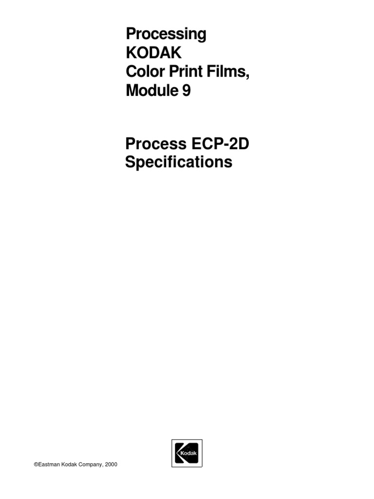 Kodak Film Structure | PDF | Materials | Chemical Substances