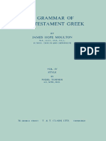 Pub Grammar of New Testament Greek Volume 4 Style