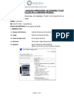 Reporte S3626 - Analisis Vibracional de Zaranda Tyler en Taller de La Empresa Prodise