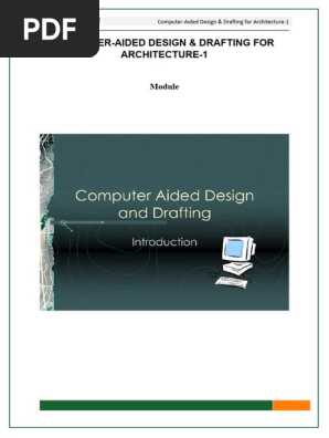 CAD 312 Module 1 | PDF | Computer Aided Design | Technical Drawing
