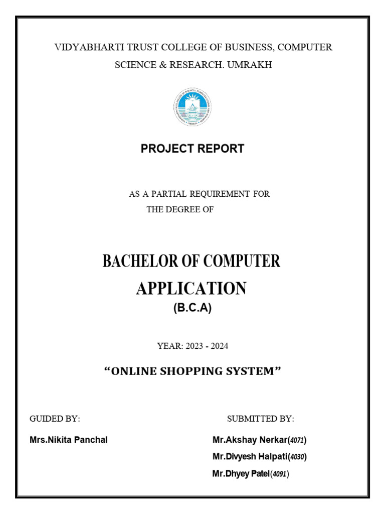 Online Shopping System Pdf Php Use Case
