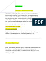 Medicare Objection and Rebuttals 2022