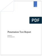 Penetration Test Report Mr. Robot