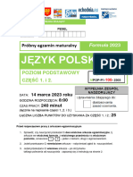 Arkusze I Jezyk Polski 2023
