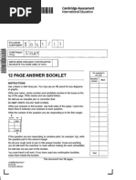 12 Page Exam Answer Booklet | PDF