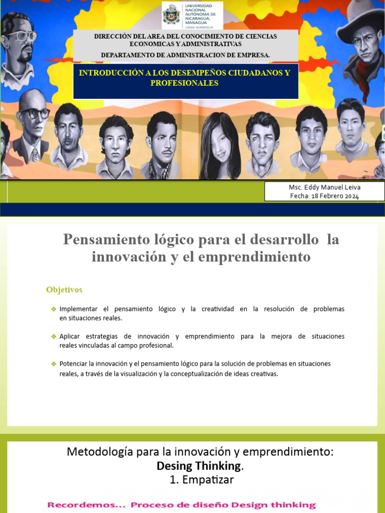 Innovación y Emprendimiento con Design Thinking | PDF | El pensamiento ...