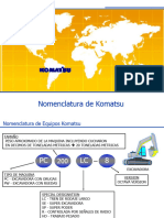 Nomenclatura de Equipos Komatsu