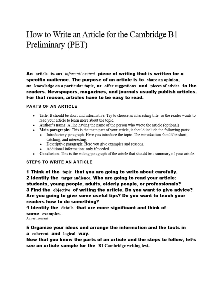 how-to-write-an-article-for-the-cambridge-b1-preliminary-pdf-reason
