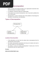 Relational Decomposition