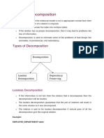 Relational Decomposition