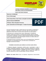 Exame Físico, Sinais Vitais e Evolução de Enfermagem.