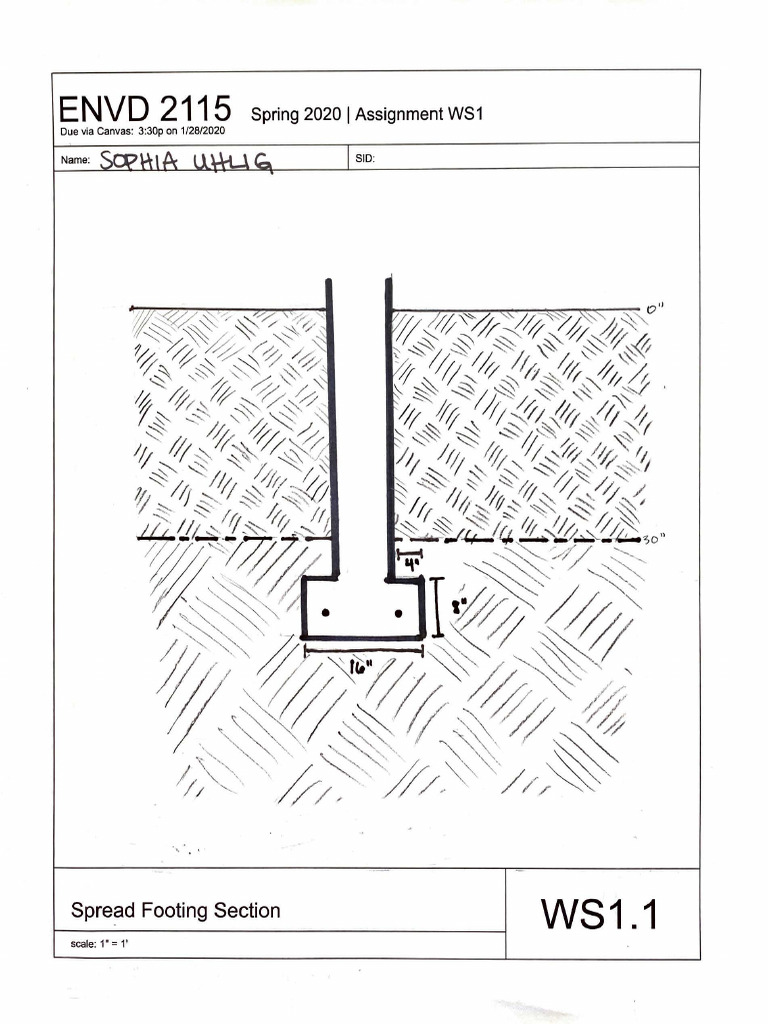 ENVD 2115 Spring 2020 Assignment WS1 | PDF | Structural Engineering ...