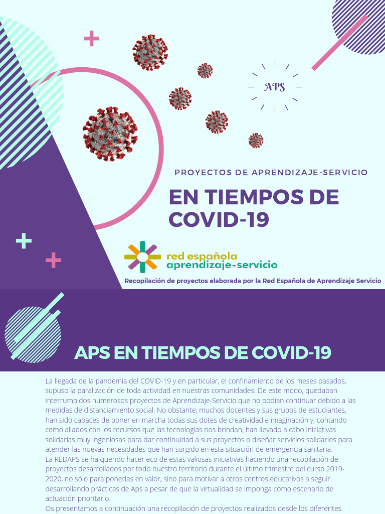 Aps en Tiempos de Coronavirus | PDF | Sevicio de aprendizaje | Barcelona