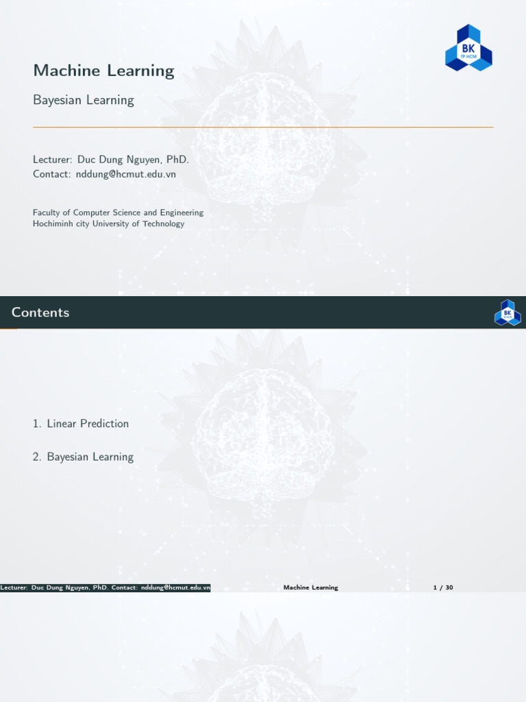 Chapter 3 - Bayesian Learning | PDF | Machine Learning | Bayesian Inference