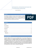 Assessment of Mathematical Propulsion Methods For Use in Continuous Simulation