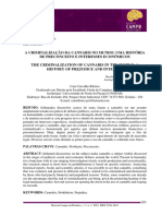 A Criminalização Da Cannabis