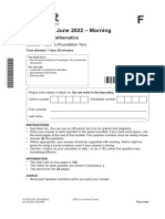 GCSE (9-1) Mathematics J560 - 03 Paper 3 June 2022