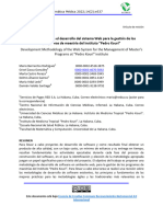 Metodología para El Desarrollo Del Sistema Web para La Gestión de Los Programas de Maestría Del Instituto "Pedro Kourí"