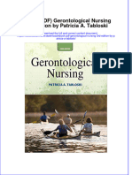 Gerontological Nursing 3Rd Edition by Patricia A Tabloski Full Chapter