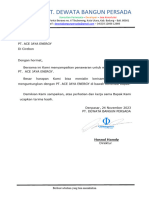 Surat Penawaran PT ACE JAYA ENERGY