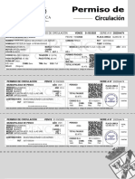 Comprobante de Pago de Permiso de Circulación SERIE A #202304474