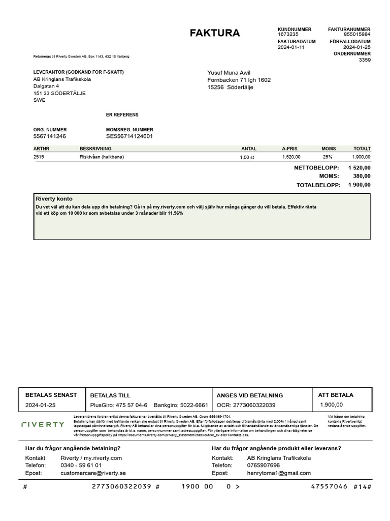 Invoice 855015884 | PDF