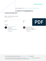 Chute Flow As A Means of Segregation Characterization