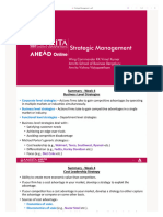 Strategic Management W4 summary