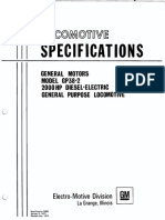 EMD Locomotive Specification Book GP38-2-SPEC8090-03JAN72