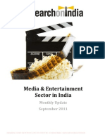 Media and Entertainment Sector in India Monthly Update