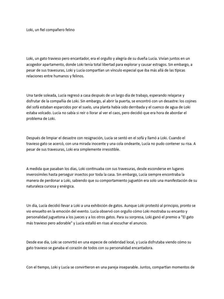 Libro Loki | PDF | Amor | Gatos