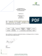 Certificado de Pago Poliza Saam Sas PDF