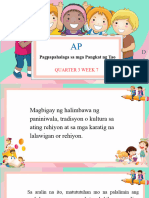 Pagpapahalaga Sa Mga Pangkat NG Tao: Quarter 3 Week 7