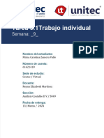 S9 Tarea No. 9.1 Trabajo Individual de La Semana Allison Martinez Cta 51941029 PDF