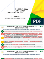 M.P PRESENTATION - Rationale For Putting Soya Solvent Plant in MP Industry Policy-V6