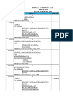 1° Excel EMPRESA GUTIÉRREZ S.A C.E