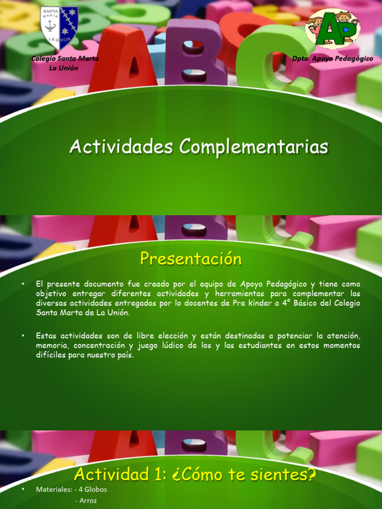 Actividades Lúdicas para Niños | PDF | Educación de la primera infancia ...