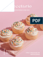 Pink Modern Baking Recipe Book Cover