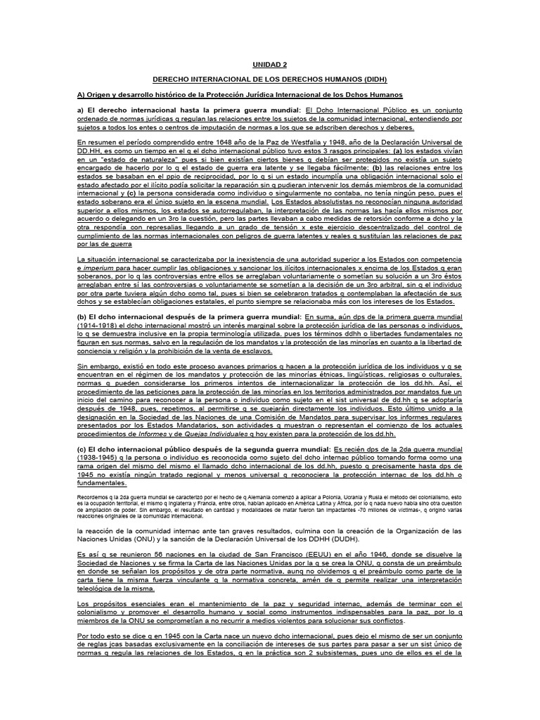 Derecho Internacional de Los Derechos Humanos | PDF | Ley humanitaria ...