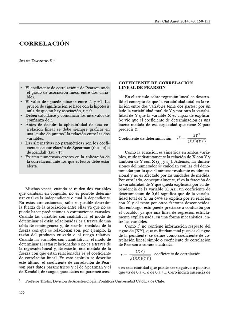 Correlación | PDF | Coeficiente de correlación de rango de Spearman ...