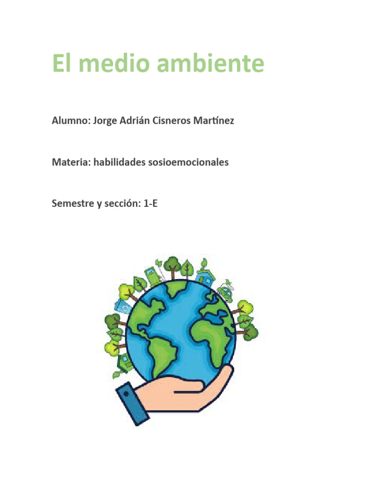Cuidado del Medio Ambiente para Niños | PDF | Entorno natural ...