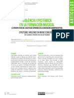 Burcet, M. I. (2021) - Violencia Epistémica en La Formación Musical