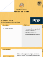 Fontes de Renda: Educação Financeira