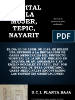 Presentación Recorrido Abril 2019 Hospital de La Mujer Tepic, Nay