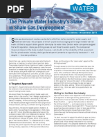 The Private Water Industry's Stake in Shale Gas Development